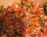 Foto del paso 2 de la receta: Hamburguesas de carne cortada a cuchillo y con verduras