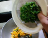 A picture of step 4 of String beans avial.