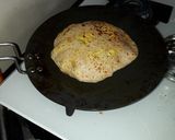A picture of step 3 of Paneer cheese paratha.