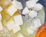 A picture of step 1 of Paneer Corn chaat.