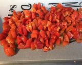 Une image de l'étape 2 de Salade de tomates et concombres au thon sauce algues et ciboulette.