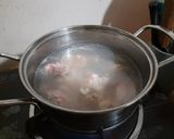 Hình bước làm 1 của món Canh gà nấu đậu hũ & rau củ