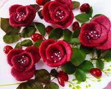 A picture of step 3 of Beetroot rose bouquet.