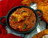 A picture of step 15 of Kadhai paneer.