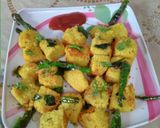 बेसन का ढोकला (besan ka dhokla recipe in Hindi) रेसिपी चरण 6 फोटो