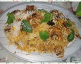 A picture of step 7 of Beef Biryani.
