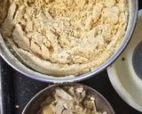 A picture of step 3 of Moong dal halwa.