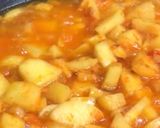 A picture of step 5 of Leftovers torai with aloo ki bujia.