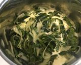 Foto del paso 5 de la receta: Rajas de chile poblano con crema y queso Oaxaca