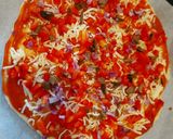 Pas rețetă Pizza cu legume și blat de iaurt 3 fotografie