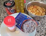 Foto del paso 1 de la receta: Pimientos del piquillo con guiso de bacalao y gulas