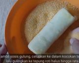 Foto langkah ke 3 dari resep Sosis Gulung Roti Tawar.