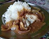 A picture of step 3 of Chilli Fish gravy.
