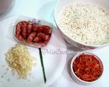 香腸櫻花蝦油飯 [電子鍋版]的食譜步驟1照片