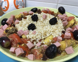 Foto del paso 1 de la receta: Ensalada de arroz y frutas con pavo y atún