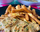 Sült sertéstarja/karaj kapros-tejfölös szósszal recept fázis 4 fotója