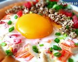รูปขั้นตอนการทำที่ 9 ของ ~ Baked Egg in Sausage Ring~