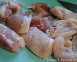 A picture of step 1 of Deep fried chicken.