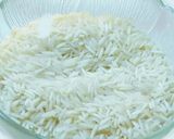 A picture of step 1 of Mushroom Biriyani.