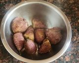 A picture of step 3 of Sweet potato chat.