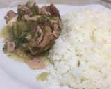 Foto del paso 5 de la receta: Costillas de cerdo ahumado con jamón y verduras