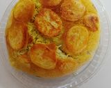 عکس مرحله 1 از دستور پلو مخلوط مرغ و سیب زمینی