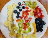 รูปขั้นตอนการทำที่ 3 ของ โยเกิร์ตToast ผลไม้เด็กกินได้