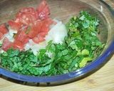 A picture of step 1 of Peanut Salsa.
