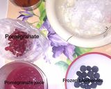 A picture of step 1 of Pomegranate juice.