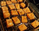 A picture of step 7 of Teriyaki Salmon Bites.