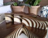 Foto langkah ke 5 dari resep Puding Roti Zebra q.