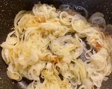A picture of step 2 of Onion and Beer Soup.