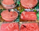 A picture of step 1 of Non Alcoholic Watermelon Coolers Watermelon Slush Watermelon Ice cream Three Varieties One Recipe.