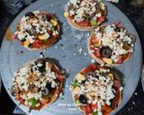 A picture of step 4 of Mini Veg Pizza Bites (Italian Party Appetizer).