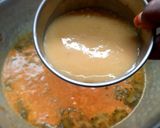 A picture of step 9 of Pavakkai /bitter gourd pitlai.