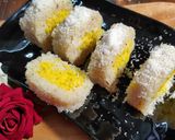 A picture of step 6 of Coconut mango roll.