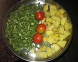 Beans aloo bhaji रेसिपी चरण 1 फोटो
