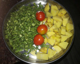 Beans aloo bhaji रेसिपी चरण 1 फोटो