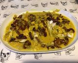 Une image de l'étape 9 de Filets de cabillaud aux épices, crème de curcuma et tomates séchées.