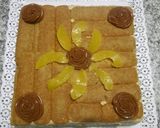 Foto del paso 8 de la receta: Postre de vainillas en oporto, crema de dulce de leche y durazno