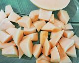 A picture of step 3 of Musk Melon🍈and lemon juice (Kharbuj sharbat recipe).