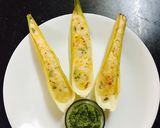 A picture of step 3 of Corn husks dhokla.