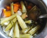 A picture of step 1 of Drumstick soup.