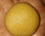 A picture of step 3 of Atta biscuits.