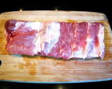 Foto del paso 1 de la receta: Estofado de patata con espárragos silvestres y carne de cerdo