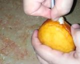A picture of step 6 of Chocolate filled donut buns.