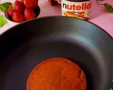 A picture of step 4 of Red Velvet Pancakes with Nutella.