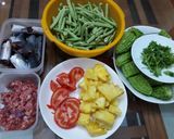 Hình bước làm 1 của món Canh khổ qua nhồi thịt...mát lành cho ngày nắng