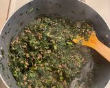 A picture of step 6 of Kenyan Ugali na Sukuma wiki 🇰🇪.