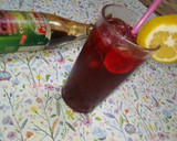A picture of step 1 of Cinderella mocktail.